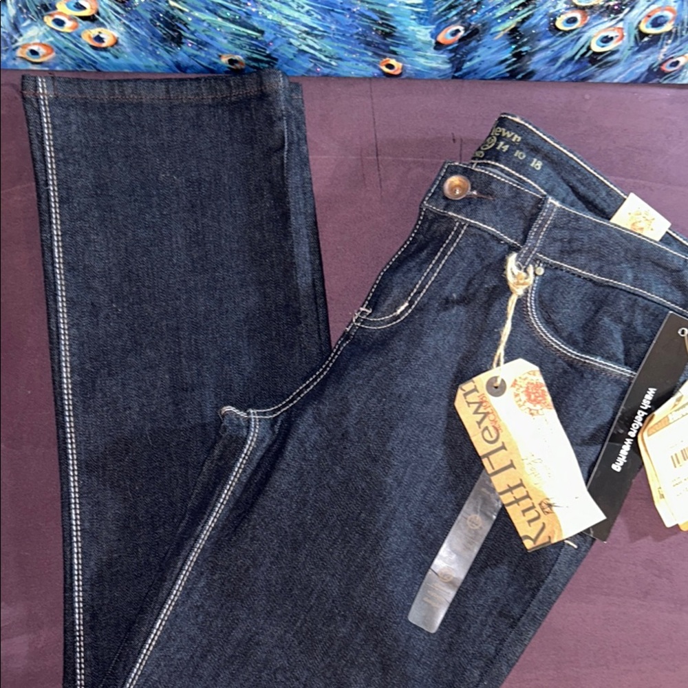 nwt Ruff Hewn Size 12Short Dark Straight Leg Jeans
